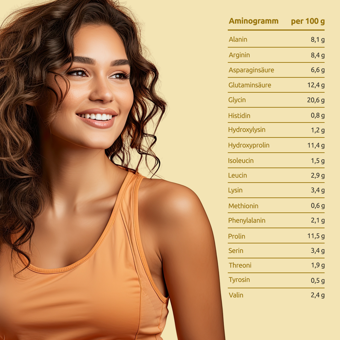 Natürliches Kollagen Pulver Typ I & III aus Weidehaltung – für Haut, Haare, Nägel & Gelenke. Ohne Zusätze & Geschmacksneutral